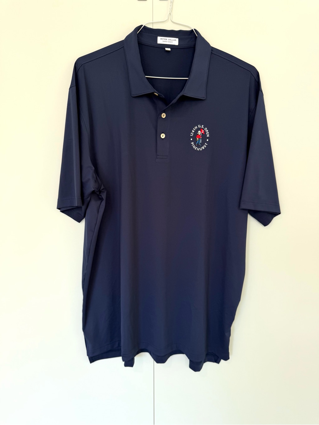 Peter Millar Men’s Performance Jersey Polo 124th U.S. Open Pinehurst Navy